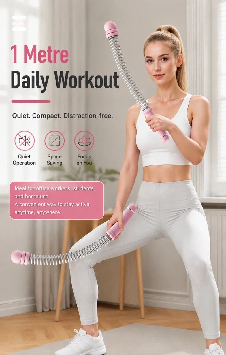 Cordless Spring Swing Rope, 3.53 Lbs A Pair, 18.11in Pink, Full Body Strength Training Battle Rope, With Storage Bag, Wonderful Exercise Gift