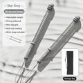 Cordless Spring Swing Battle Rope, 3.09 Lbs A Pair, 16.93in Grey, Arm Strength Exercise Equipment, Indoor Outdoor Training, With Storage Bag, Versatile Fitness Gift