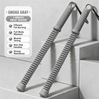 Cordless Spring Fitness Battle Rope, 2.18 Lbs A Pair, 16.93in Grey, Body Shaping Strength Training Swing Rope For Home & Outdoor Use