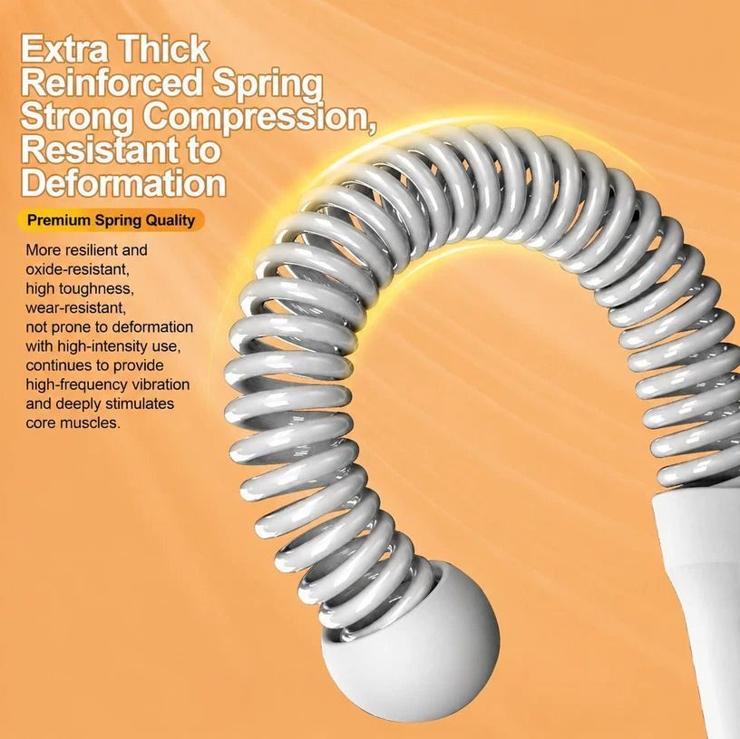 Cordless Spring Workout Battle Rope, 3.42 Lbs A Pair, 17.32in Grey, Indoor Outdoor Body Shaping Training Equipment