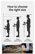 Carbon Fiber Lightweight Trekking Stick, Adjustable 3 Section Hiking Pole, Suitable For Height Under 190cm, Shell White, Reliable Mountain Walking Gear