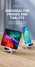 Vertical Chair Shaped Phone Holder, Magnetic Wireless Charger, Lazy Mobile Support Stand For Binge Watching, Green, Stylish Household Desk Decor Gift