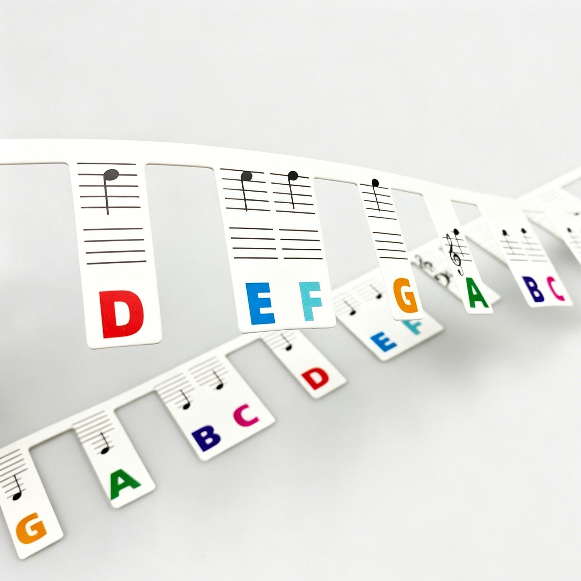 88 Keys Color Piano Note Strip 1pcs Keyboard Sticker
