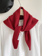2pcs Fashion Warm Triangle Scarf - Burgundy, 35×105cm