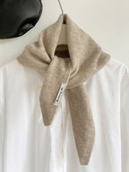2pcs Fashion Warm Triangle Scarf - Light Khaki, 35×105cm