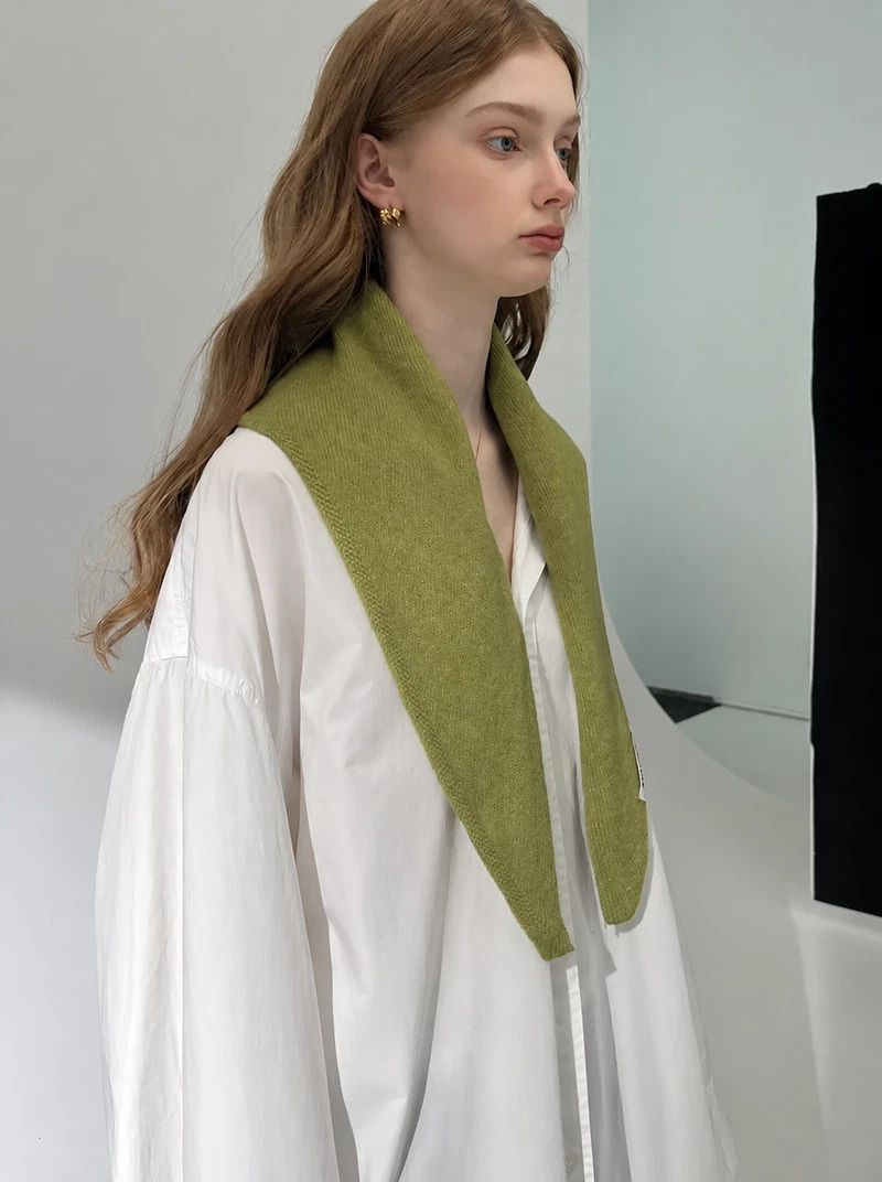 2pcs Fashion Warm Triangle Scarf - Chestnut, 35×105cm