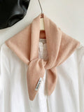 2pcs Fashion Warm Triangle Scarf - Pink, 35×105cm