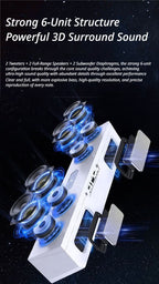 X9 Star Computer Speaker,White