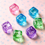 Snowflake Ice Cube Squishy Toy Green