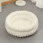 Notch Version Round Bed - Grey, Size M: 50×50×15cm