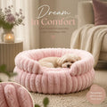 Notch Version Round Bed - Pink, Size S: 40×40×15cm