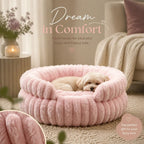 Notch Version Round Bed - Pink, Size S: 40×40×15cm