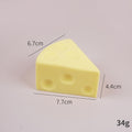 7.5cm Yellow Triangle Cheese Squishy Toy
