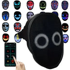 Smart LED Gesture-Sensing Light-Up Mask, 45 Dynamic + 70 Static Patterns, Party Atmosphere Essential / USB Rechargeable Version