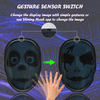 Smart LED Gesture-Sensing Light-Up Mask, 45 Dynamic + 70 Static Patterns, Party Atmosphere Essential / USB Rechargeable Version