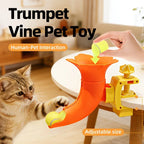 Manual Ball Launcher: Adjustable Difficulty, No Batteries Needed, Clip-On Automatic Ball Dispensing, Human-Pet Interaction and Solo Play All in One