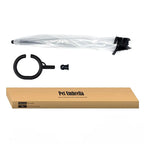 Bendable transparent pet umbrella with leash chain, rain or shine, one umbrella for outdoor pet walks
