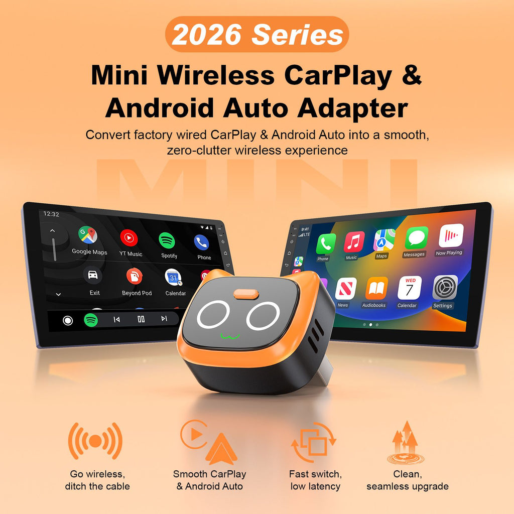 Mini Wireless Car Connectivity Adapter – Transform Your Wired System into Cable-Free Freedom with a 6-Second Stable Connection/tarnish