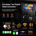Mini Wireless Car Connectivity Adapter – Transform Your Wired System into Cable-Free Freedom with a 6-Second Stable Connection/tarnish