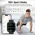 Smartwatch Voice Assistant Bluetooth Calling Health Monitoring Step Tracking  Message Alerts/black