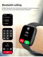 Smartwatch Voice Assistant Bluetooth Calling Health Monitoring Step Tracking  Message Alerts/black