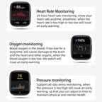 Smartwatch Voice Assistant Bluetooth Calling Health Monitoring Step Tracking  Message Alerts/black