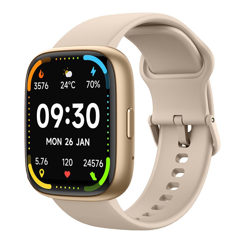 Smartwatch Voice Assistant Bluetooth Calling Health Monitoring Step Tracking  Message Alerts/black