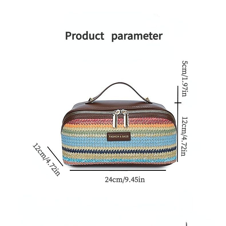 PU Large Capacity, Your Perfect Travel Companion — Stylish & Versatile Three-Dimensional Makeup Bag./Xiaocaige