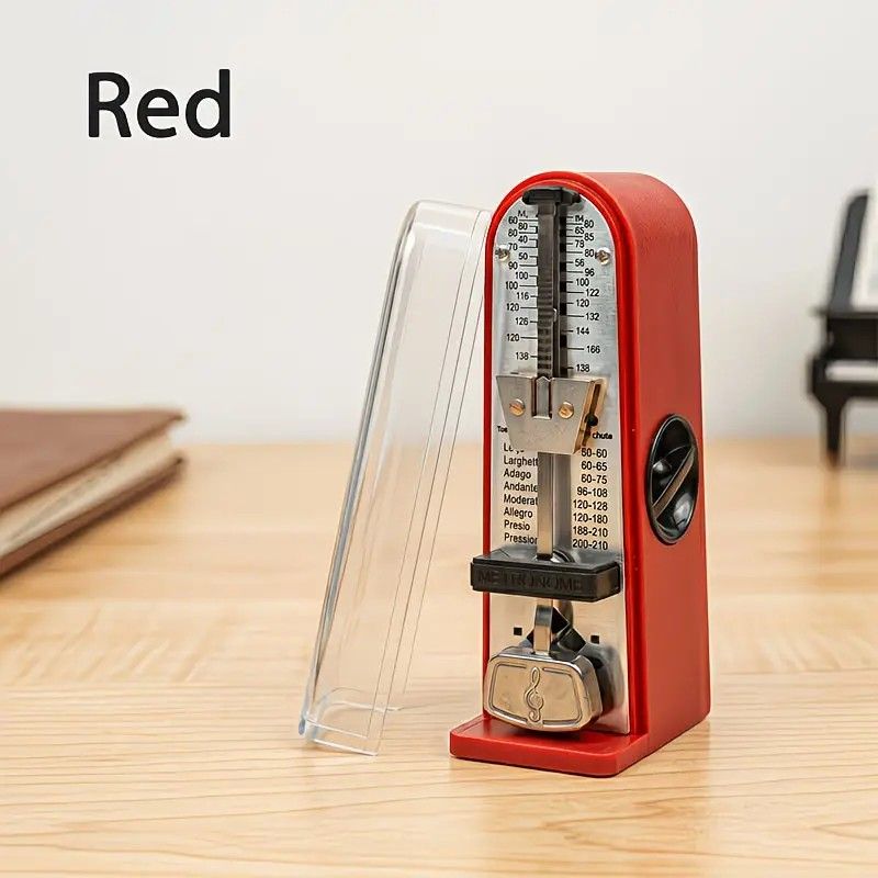 Portable Mini Mechanical Metronome – Battery-Free Instrument Beat Keeper, Universal Rhythm Training Aid for Piano, Guitar, Ukulele, and Wind Instruments(BLUE)