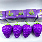Extra large purple grape squishy toy, realistic and plump TPR soft gel, 19.5cm super size, soft and bouncy for ultimate stress relief, a desktop decompression tool suitable for both adults and children.