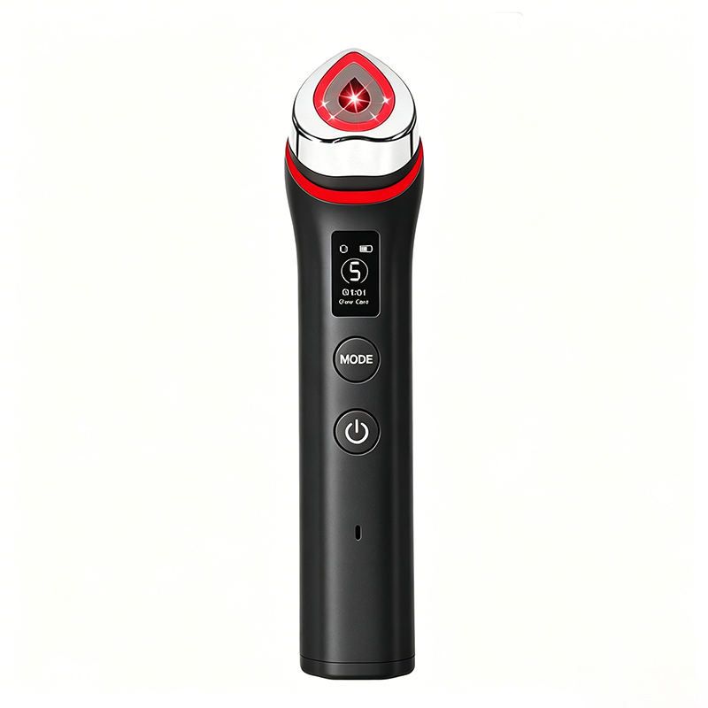 Beauty Device: Red and Blue Light, Home Use, Portable, Vibrating, Multi-Functional, with Voice Guidance, 5-Color Light Therapy, Eye Massage, Eye Care Device/"Upgrade" black beauty introducer