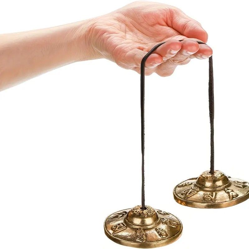 Mindfulness Chakra Healing Choice: Nepalese Handmade Brass Singing Bowl Bell, Ancient Casting with Ethereal Resonance, the Soul Companion for Yoga, Spiritual Practice, and Relaxation/Six-character mantra clinks the bell