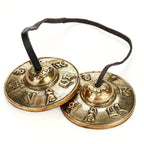 Mindfulness Chakra Healing Choice: Nepalese Handmade Brass Singing Bowl Bell, Ancient Casting with Ethereal Resonance, the Soul Companion for Yoga, Spiritual Practice, and Relaxation/Shuanglong jingle bell