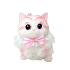 Fat Cat Squishy Toy, Lifelike Cat Plush Doll, Original Hand-Painted Design, (Kitten + Accessories + Cat Bed)/Fat orange cat