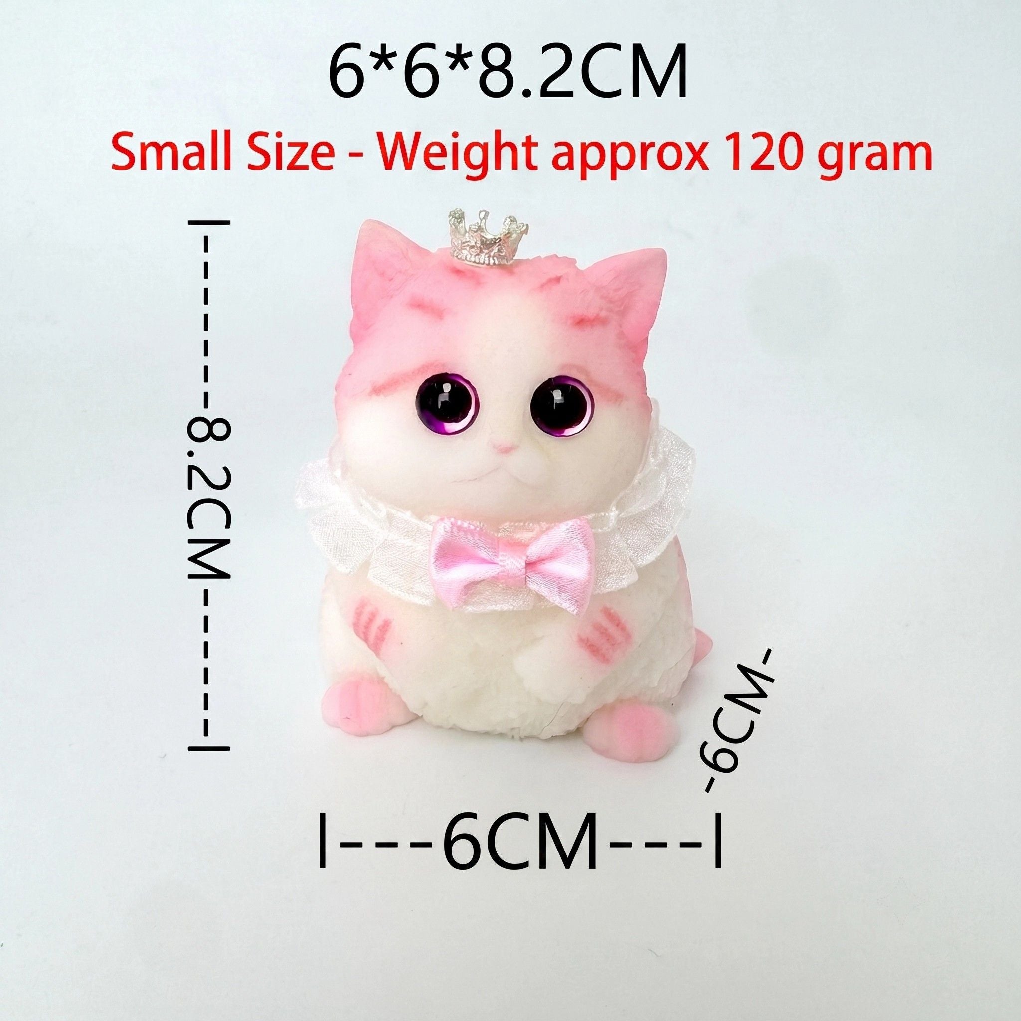 Fat Cat Squishy Toy, Lifelike Cat Plush Doll, Original Hand-Painted Design, (Kitten + Accessories + Cat Bed)/Fat orange cat