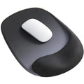 Ergonomic Gel Mouse Pad, 4-Layer Anti-Slip Breathable Support, Conforms to Wrist Prevents Strain, Pain-Free During Long Office Hours./black