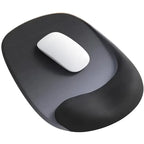Ergonomic Gel Mouse Pad, 4-Layer Anti-Slip Breathable Support, Conforms to Wrist Prevents Strain, Pain-Free During Long Office Hours./black