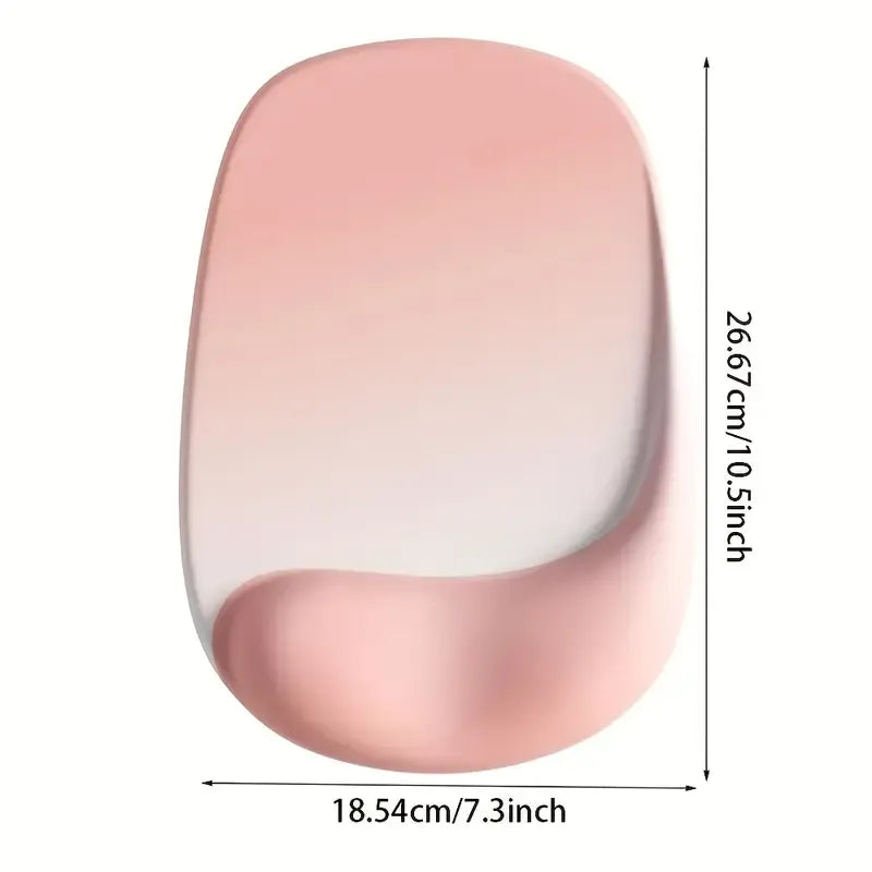 Ergonomic Gel Mouse Pad, 4-Layer Anti-Slip Breathable Support, Conforms to Wrist Prevents Strain, Pain-Free During Long Office Hours.YELLOW