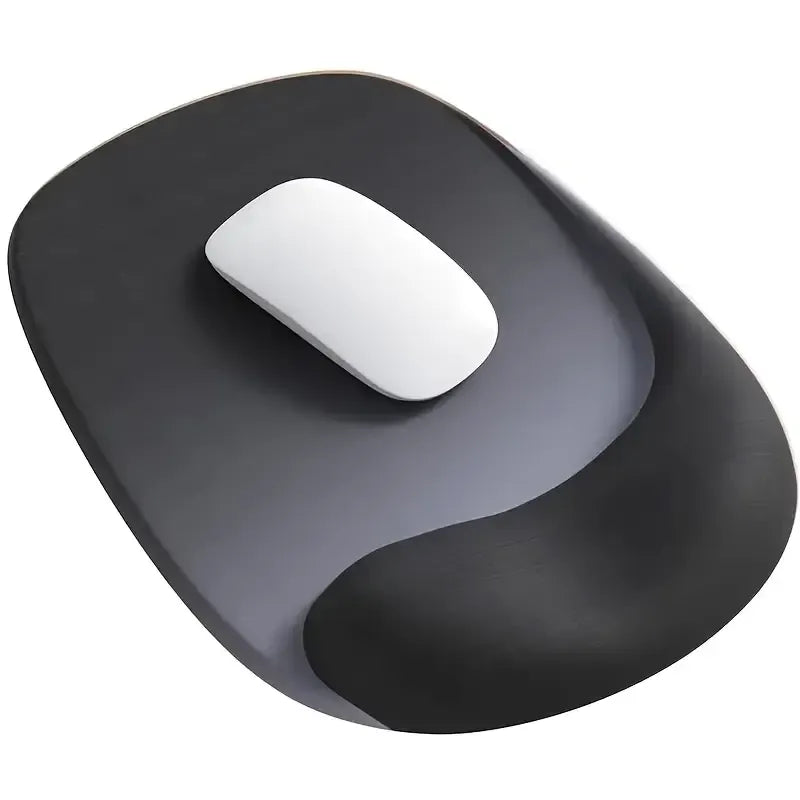 Ergonomic Gel Mouse Pad, 4-Layer Anti-Slip Breathable Support, Conforms to Wrist Prevents Strain, Pain-Free During Long Office Hours.YELLOW