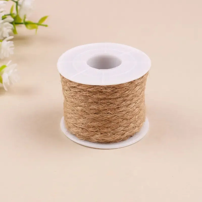 2PCS Natural Jute Rope 5mm*10m, Eco-friendly & Durable, Essential for DIY & Home Decor
