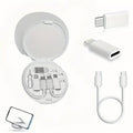 5-in-1 Cable Storage Box, Charging + Stand + Storage All-in-One, One Box Solves Your Travel Needs/white