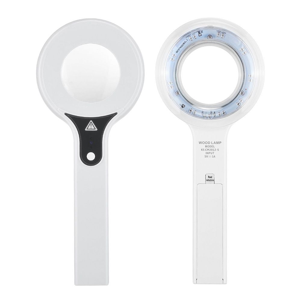 Wood's Lamp Skin Detector, One-Button Start with No Warm-Up, Clear Observation at 10cm Distance, LED Energy-Saving with USB Charging – A Great Helper for Home Skin Self-Check.