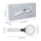 Wood's Lamp Skin Detector, One-Button Start with No Warm-Up, Clear Observation at 10cm Distance, LED Energy-Saving with USB Charging – A Great Helper for Home Skin Self-Check.