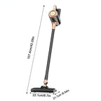 4-in-1 cordless vacuum cleaner, 50000RPM motor, 10000Pa suction, 180° rotating brush head, dual speed settings, lightweight and convenient./golden
