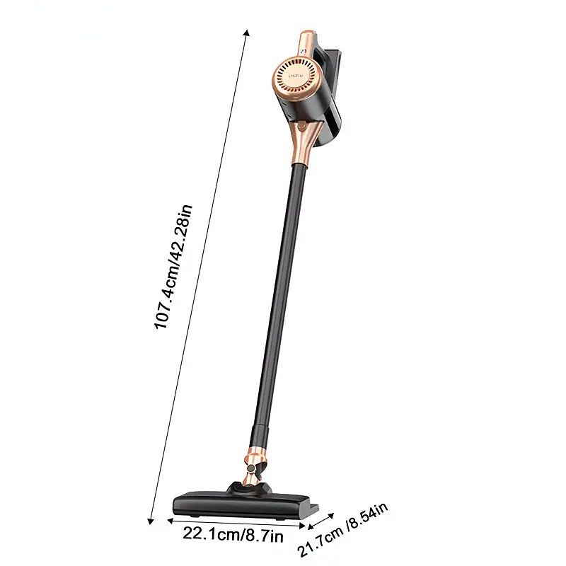 4-in-1 cordless vacuum cleaner, 50000RPM motor, 10000Pa suction, 180° rotating brush head, dual speed settings, lightweight and convenient./white