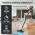 4-in-1 cordless vacuum cleaner, 50000RPM motor, 10000Pa suction, 180° rotating brush head, dual speed settings, lightweight and convenient./purple