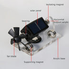 Magnetic levitation solar ornament, zero power consumption anti-gravity rotation, light luxury desktop decoration, full of tech appeal, perfect for gifting or personal use.