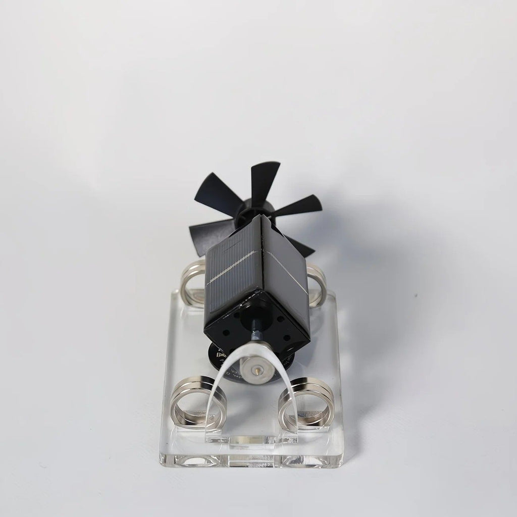 Magnetic levitation solar ornament, zero power consumption anti-gravity rotation, light luxury desktop decoration, full of tech appeal, perfect for gifting or personal use.