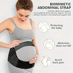 2-in-1 Pregnancy Support & Belly Band, Breathable Skin-Friendly Lightweight, Ergonomic Fit, Relieves Lower Back & Pubic Discomfort, Full Protection During Pregnancy & Postpartum/BLACK.M code