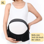 2-in-1 Pregnancy Support & Belly Band, Breathable Skin-Friendly Lightweight, Ergonomic Fit, Relieves Lower Back & Pubic Discomfort, Full Protection During Pregnancy & Postpartum/BLACK.M code